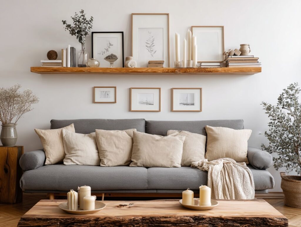 Neutral Tones + Shelf Styling Simplicity