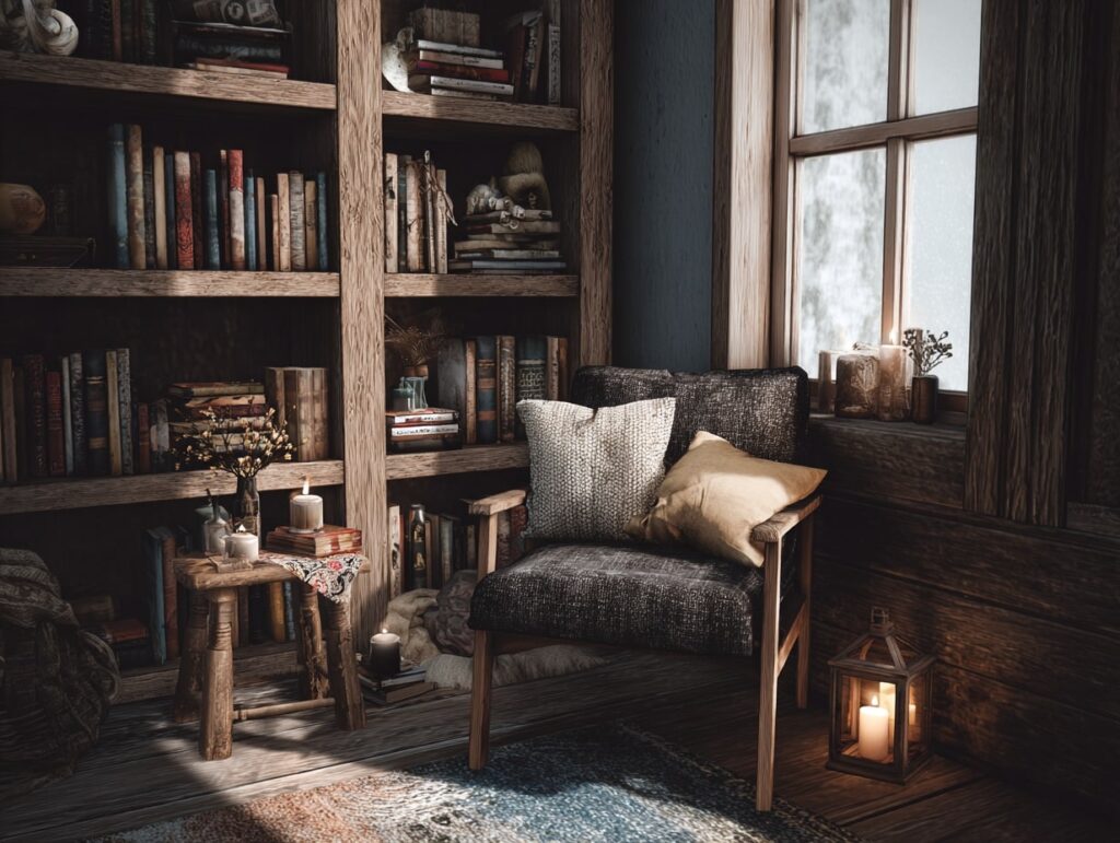 Rustic Reading Nook + Candlelight Charm