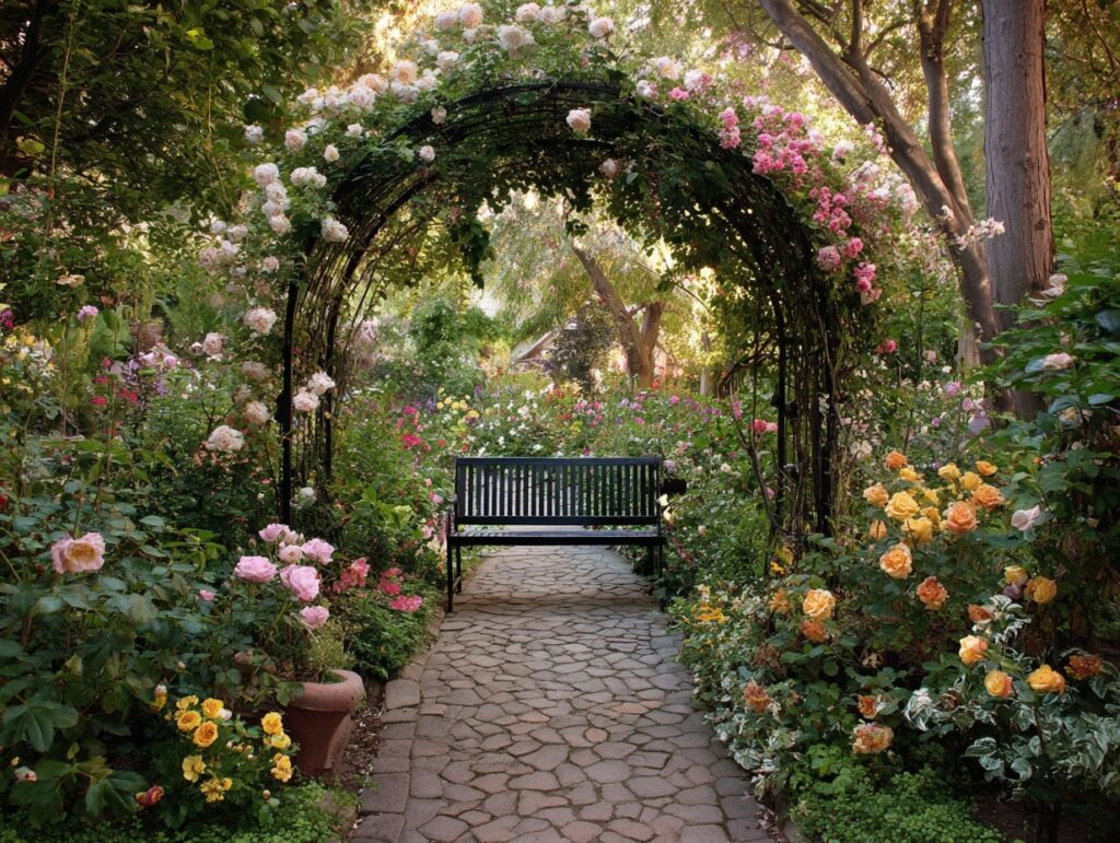 Rose Archway Garden Nook