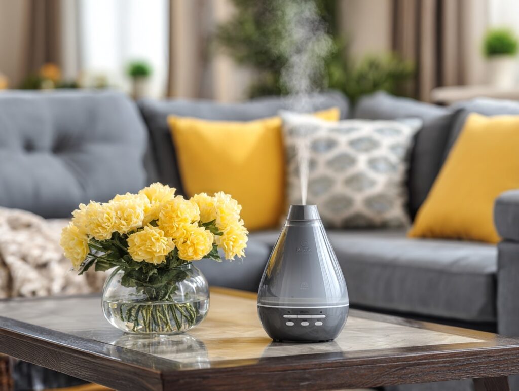 Freshen Up with a Stylish Diffuser and Flowers