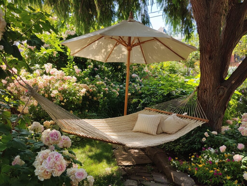 Hammock Hideaway Among the Roses