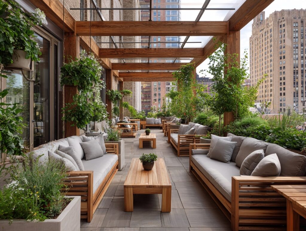 6. Rooftop Patio with Lush City Views