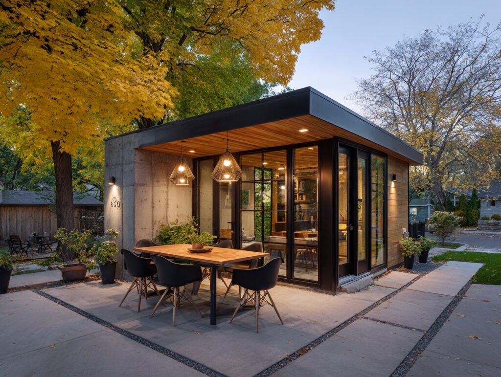 10. Pendant Lighting for Covered Outdoor Dining