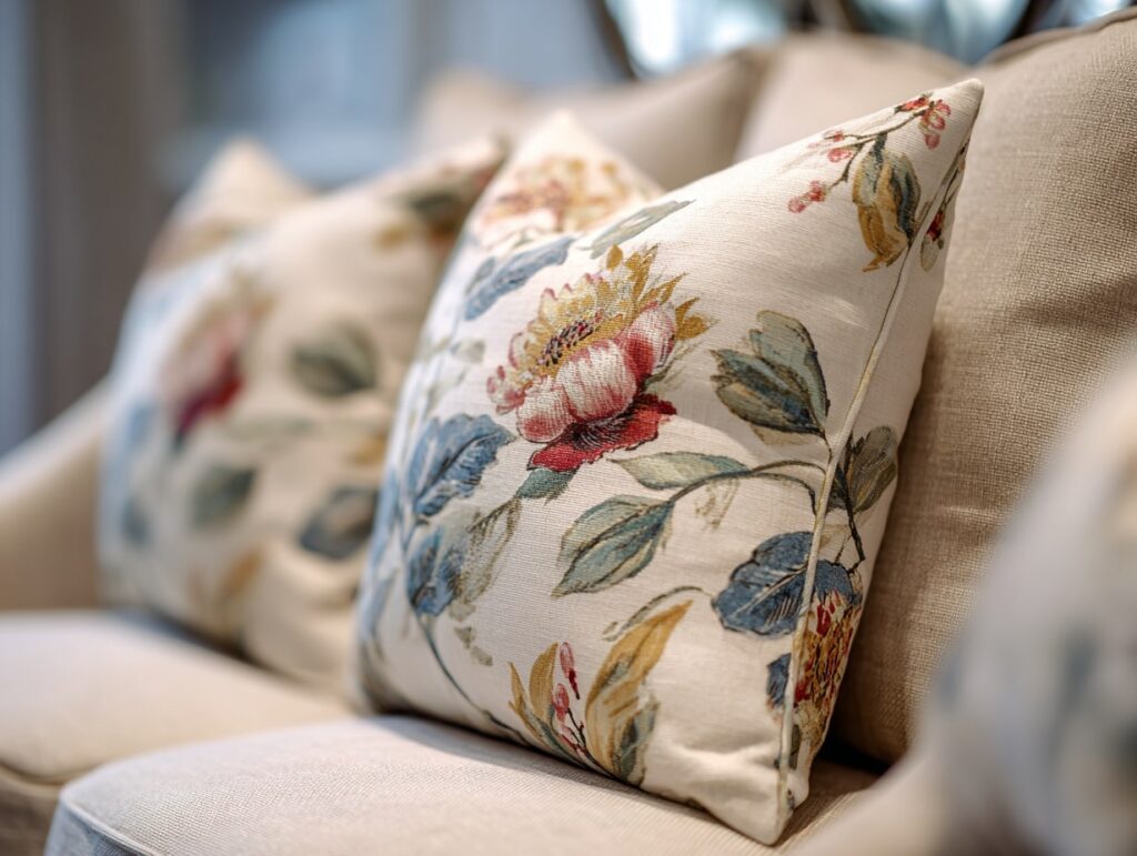 Handmade Floral Throw Pillows

