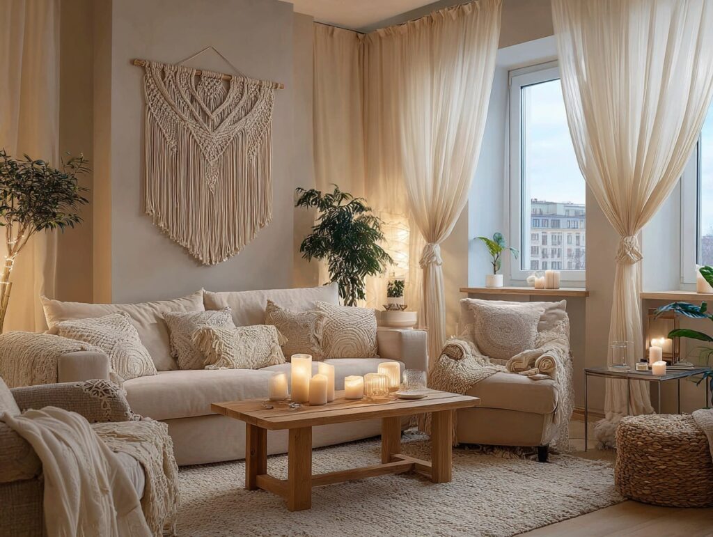 Macramé Wall Art + Creamy Comfort Layers