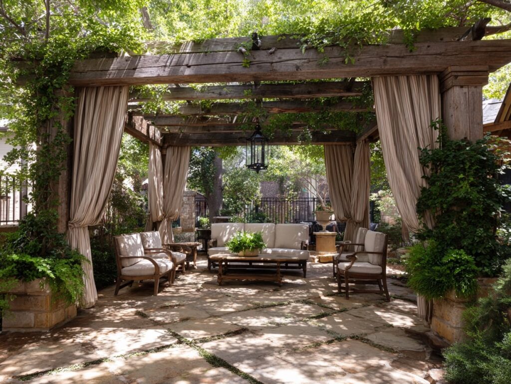 Garden Pergola Outdoor Living Room

