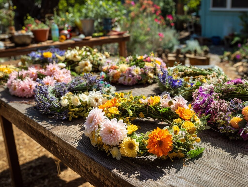 Floral Crown Craft Table
