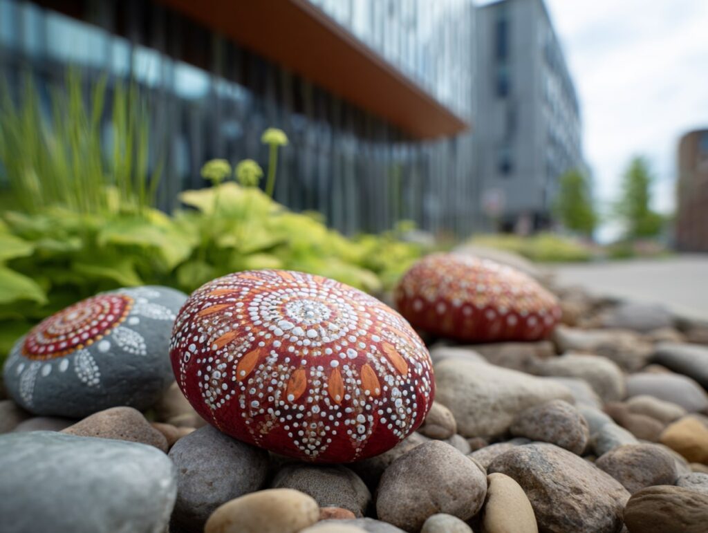 Mandala Rock Garden Art