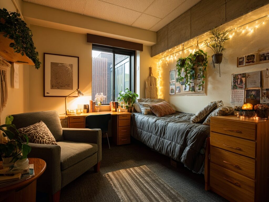 Cozy Greenery and Warm Lights