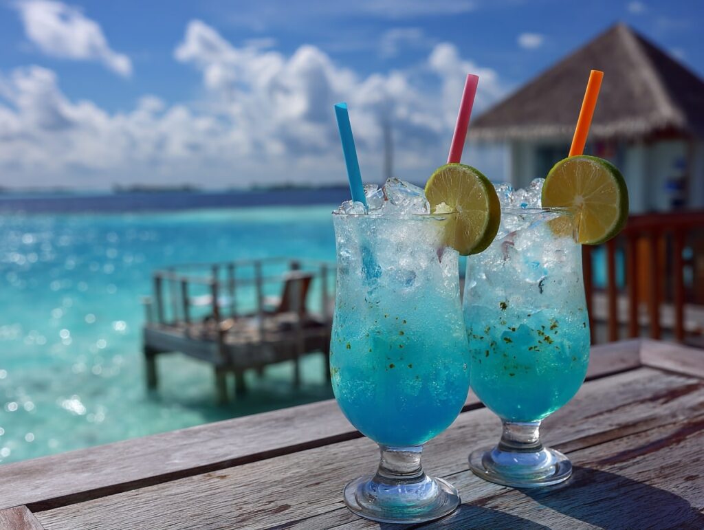 Tropical Cocktails with Ocean Views

