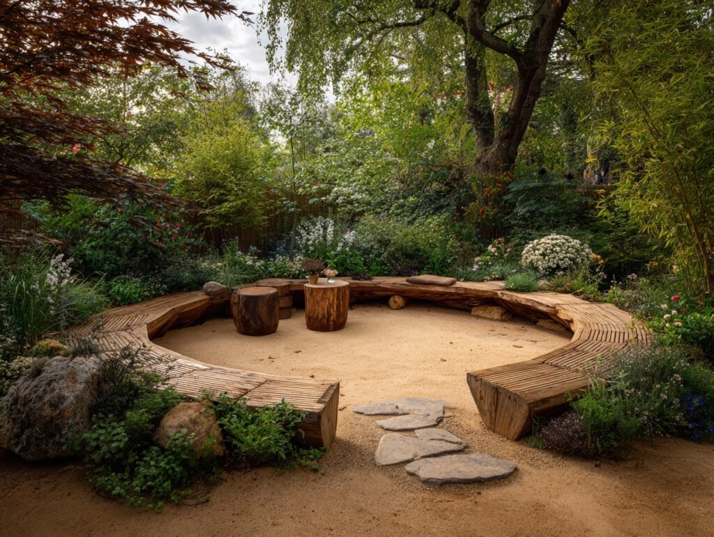 Rustic Fire Pit Gathering Spot for Summer Nights