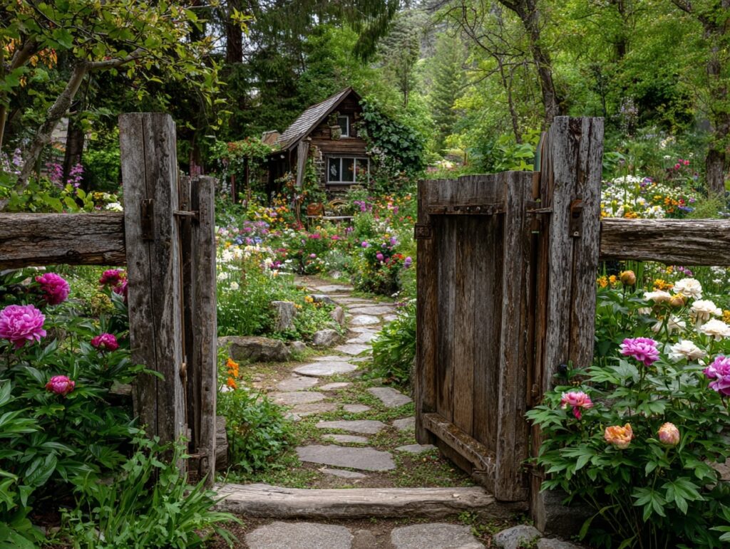 7. Storybook Garden Beyond the Wooden Gate
