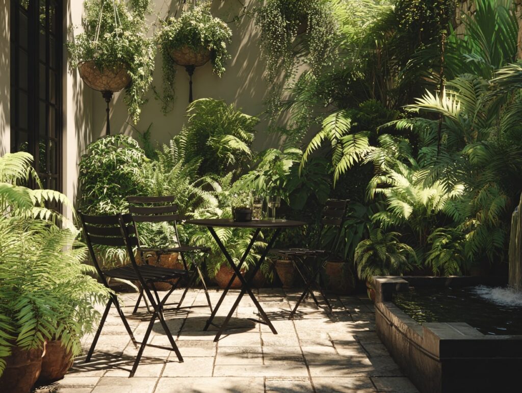 Fern-Filled Patio Nook

