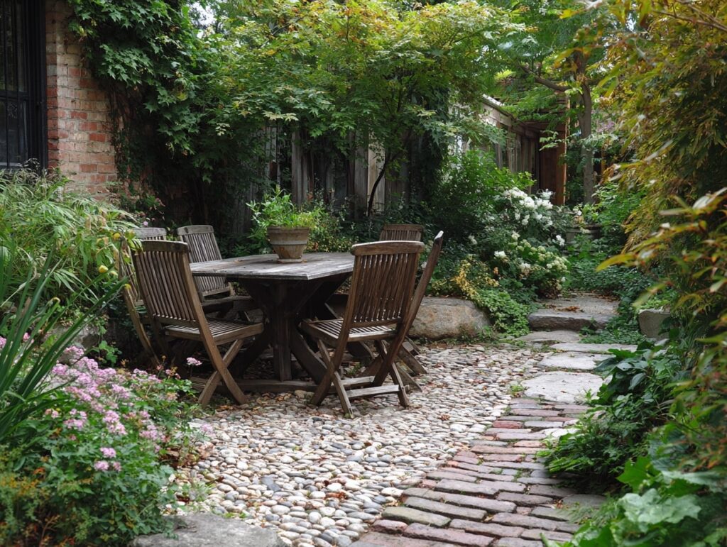 Shaded Garden Dining Nook for Summer Meals