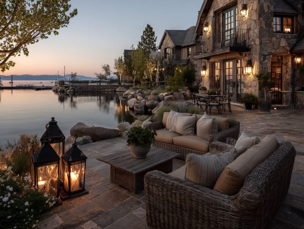 Lakeside Lounge for an Intimate Wedding Moment