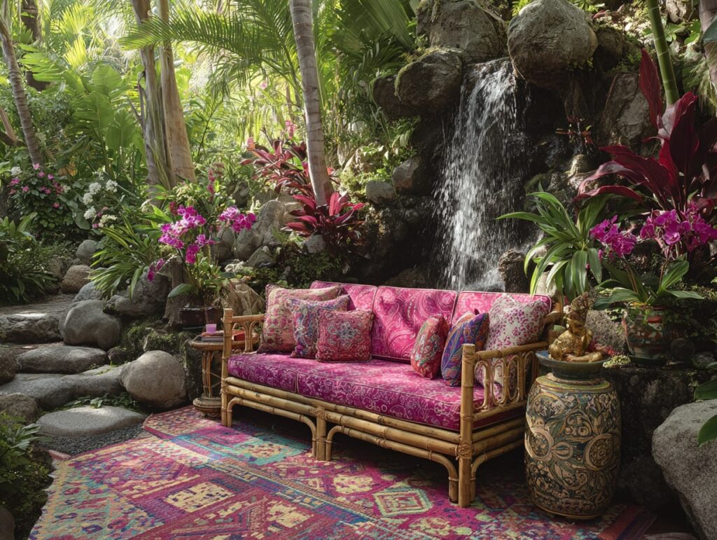 Tropical Waterfall Lounge Nook

