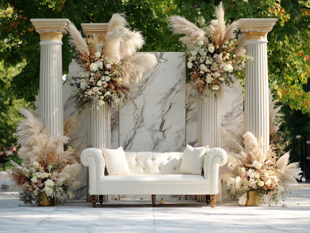 17. Grecian Elegance Wedding Stage