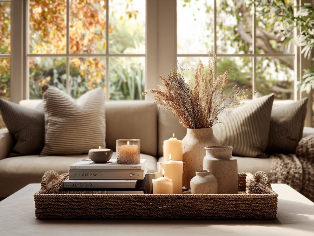 Woven Tray Styling + Autumn Window Views