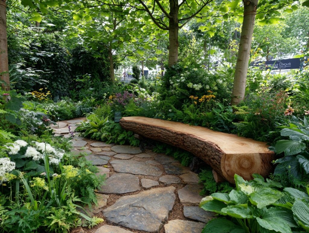 Woodland Log Bench Nook

