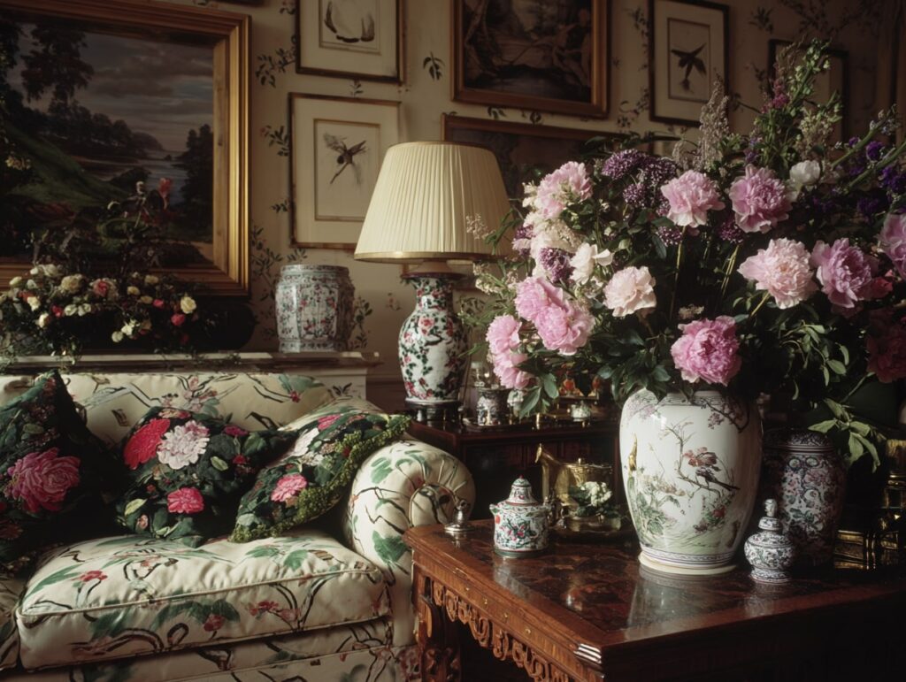 Botanical Prints and Floral Upholstery