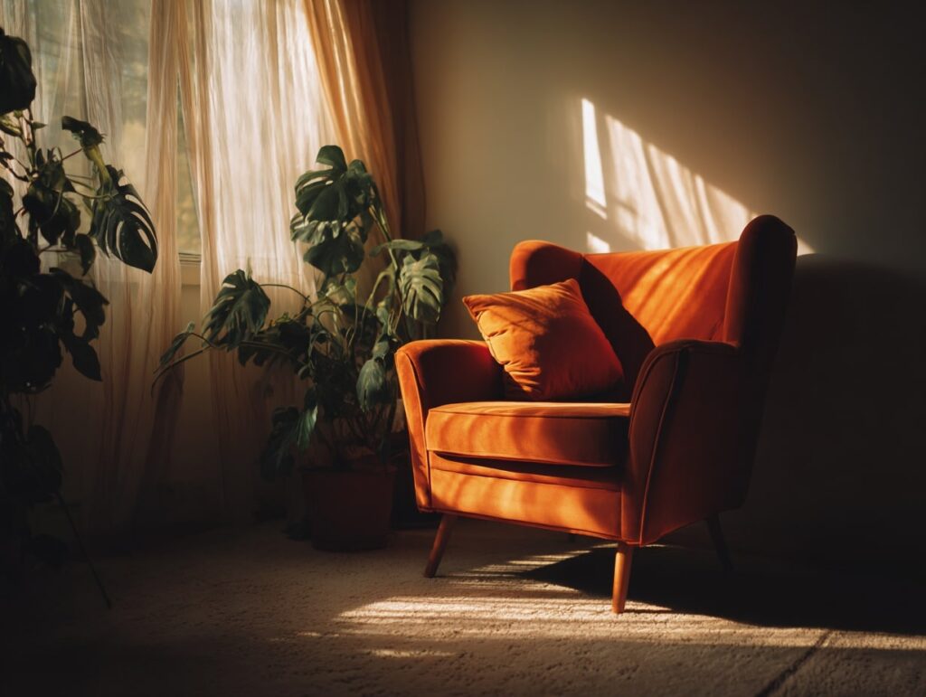 13. Sunlit Corner with Mid-Century Warmth