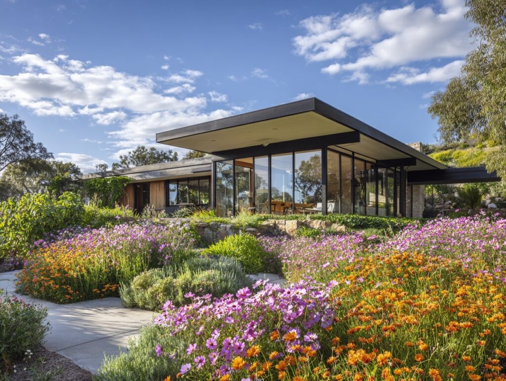 8. Wildflower Garden with a Modern Twist