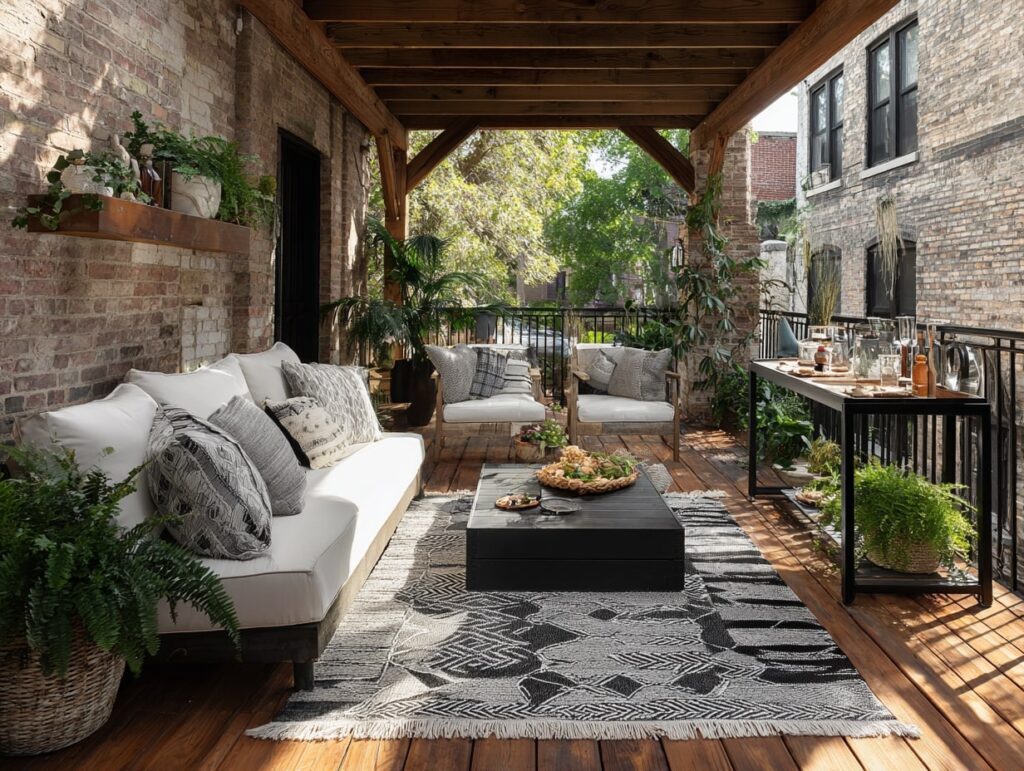 Urban Boho Patio with Natural Touches