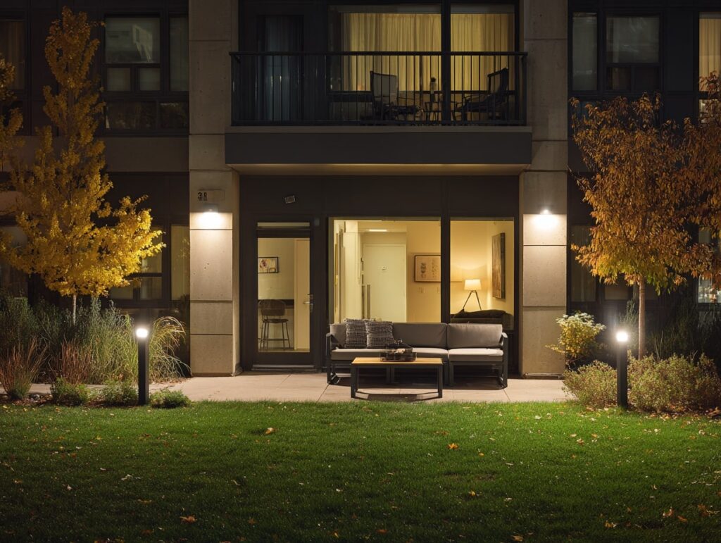 9. Bollard Lighting for Apartment Patios