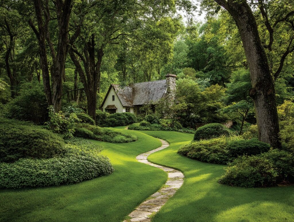 1. Enchanted Woodland Path to a Cottage Retreat
