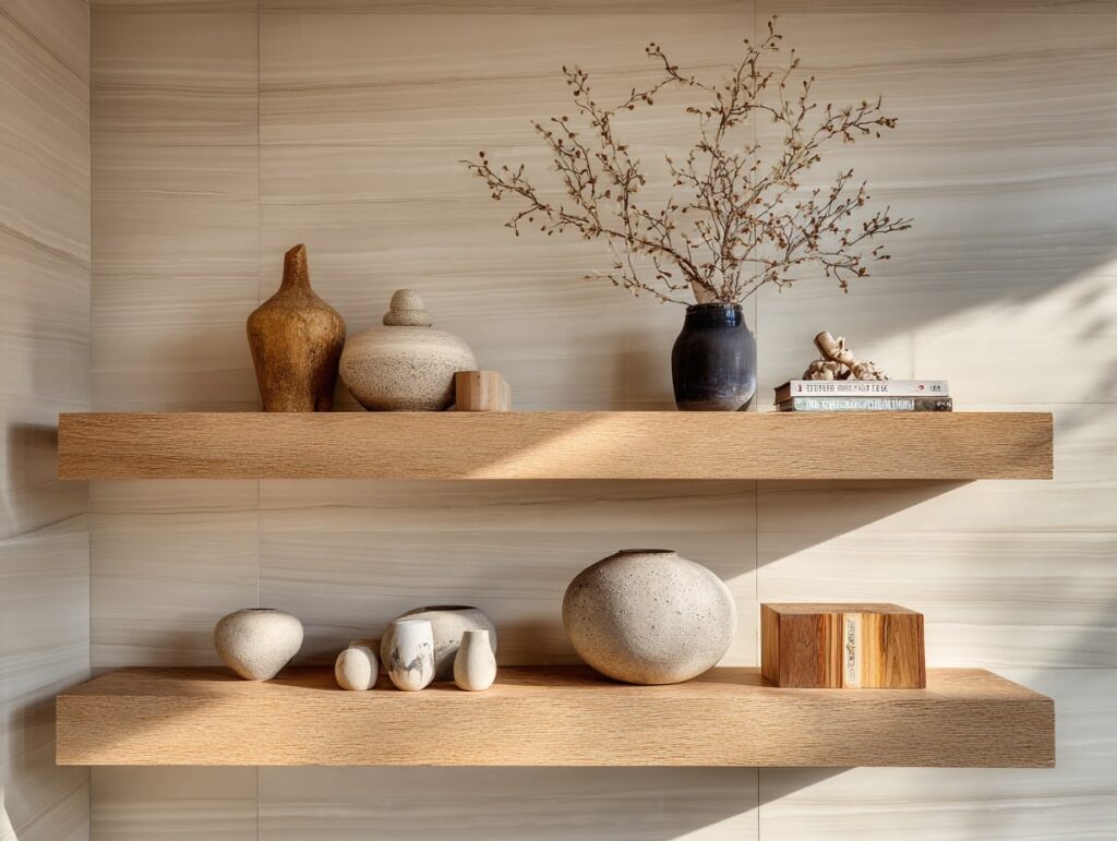 Display Personality with Minimalist Floating Shelves