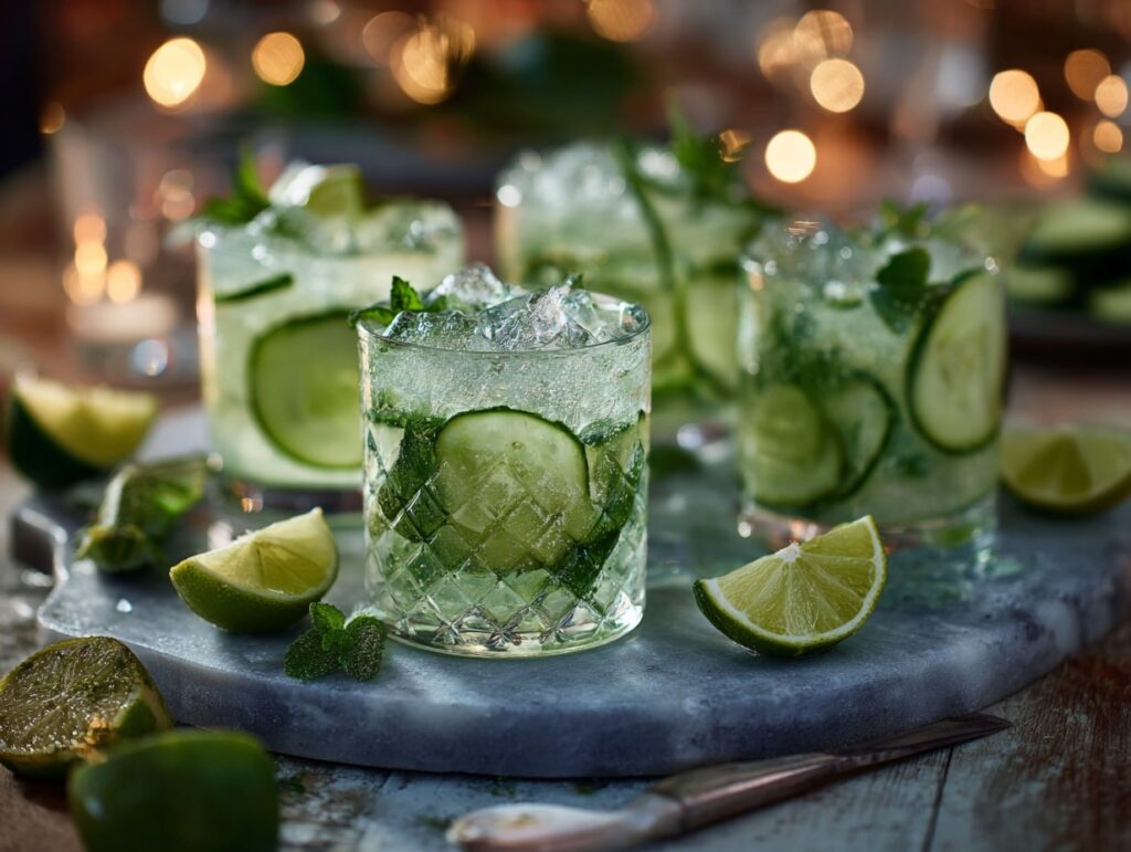 8. Refreshing Cucumber Mojito Bar