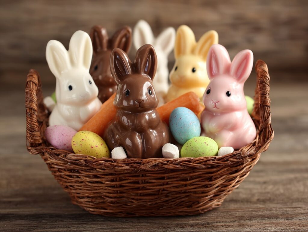 Chocolate Bunny Basket Delight