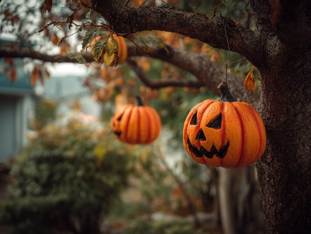 Hanging Pumpkin Lanterns