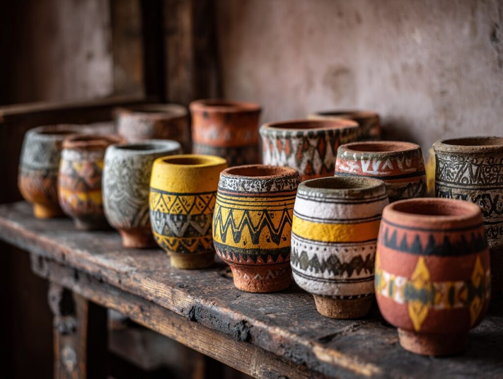 Hand-Painted Terracotta Pots

