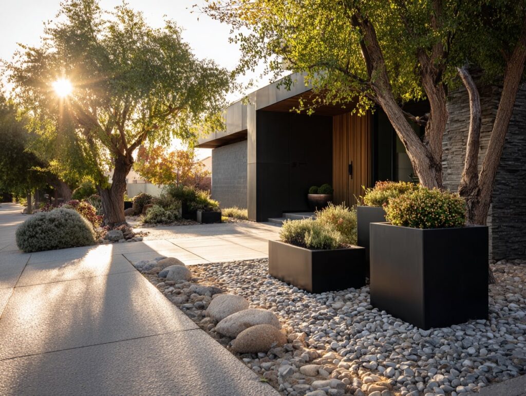 Minimalist Planters for a Sleek Front Garden

