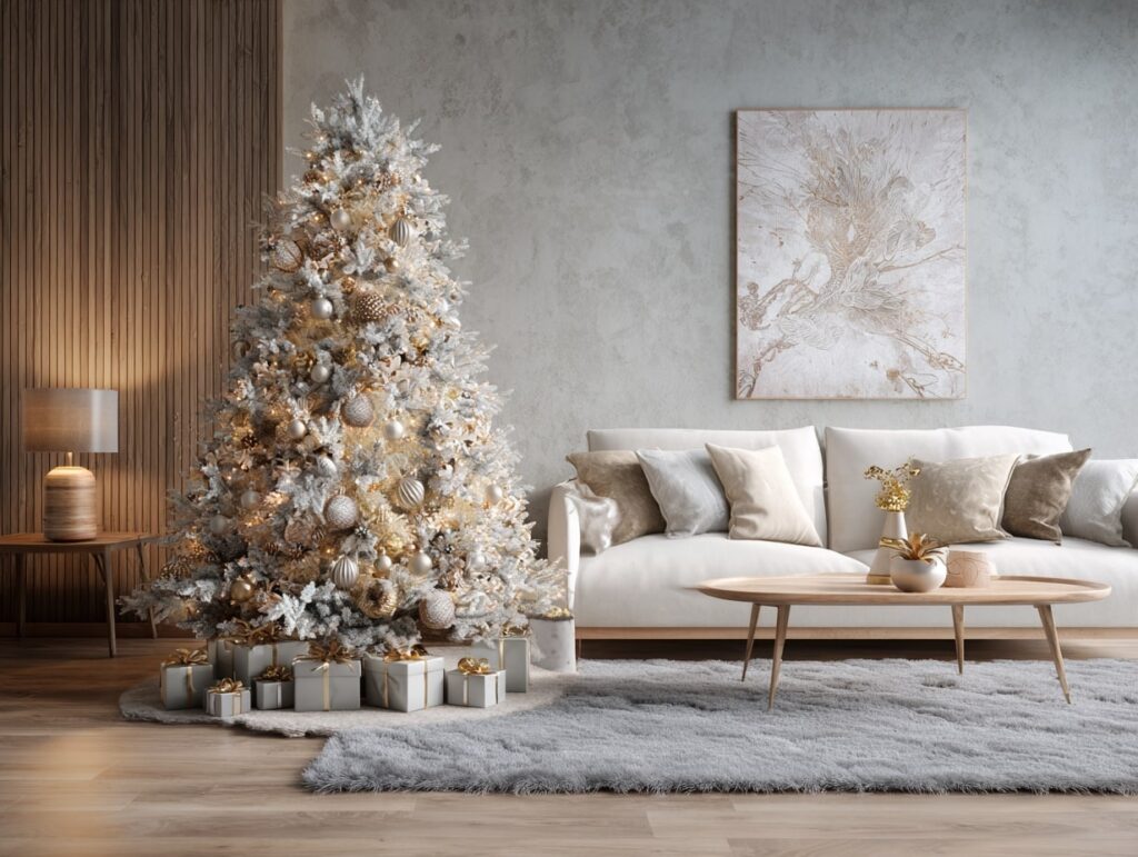 Modern Luxe Christmas Tree in Soft Neutrals