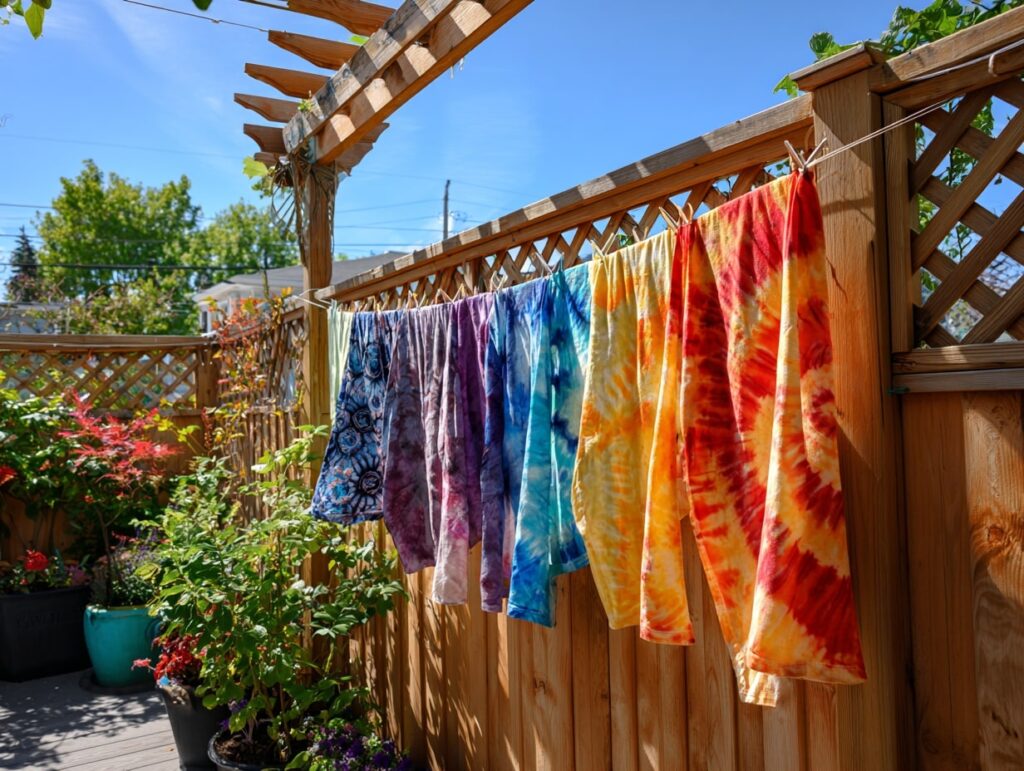 Tie-Dye Clothesline Corner