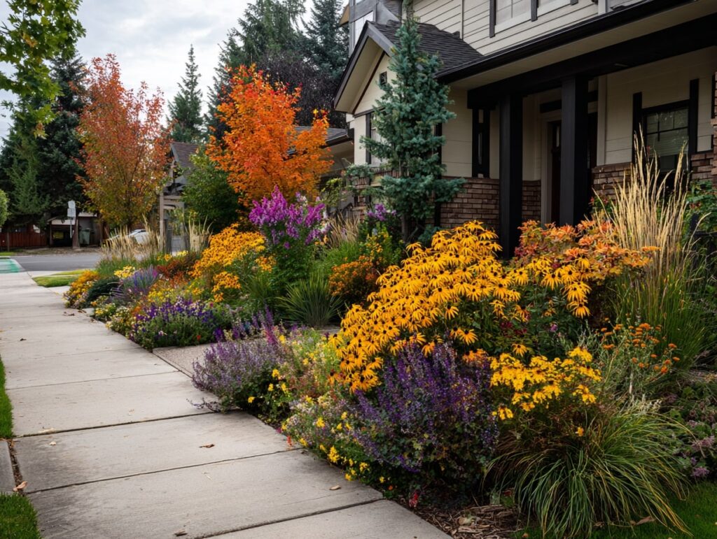 2. Front Yard in Full Summer Bloom