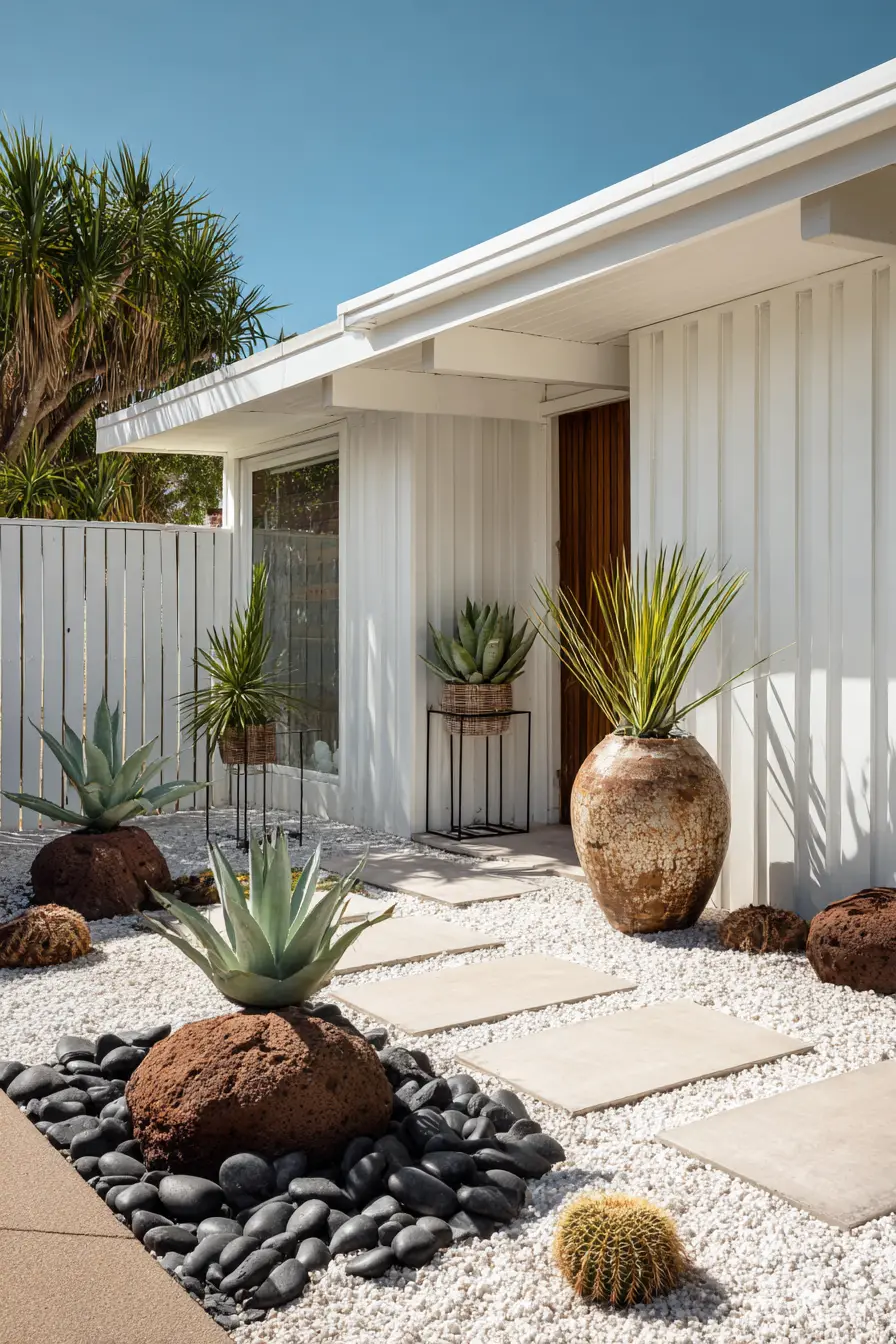 Contemporary Desert Oasis with Succulents