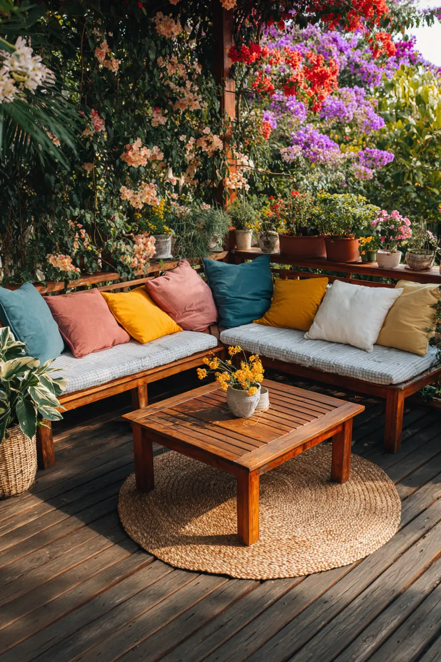 Cozy Vibrant Outdoor Retreat