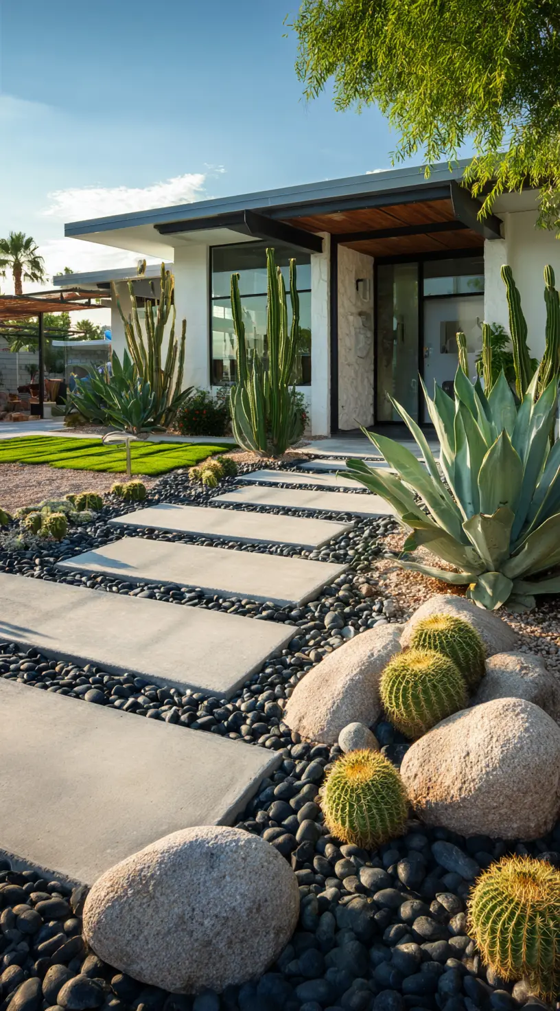 Sleek Minimalist Front Yard