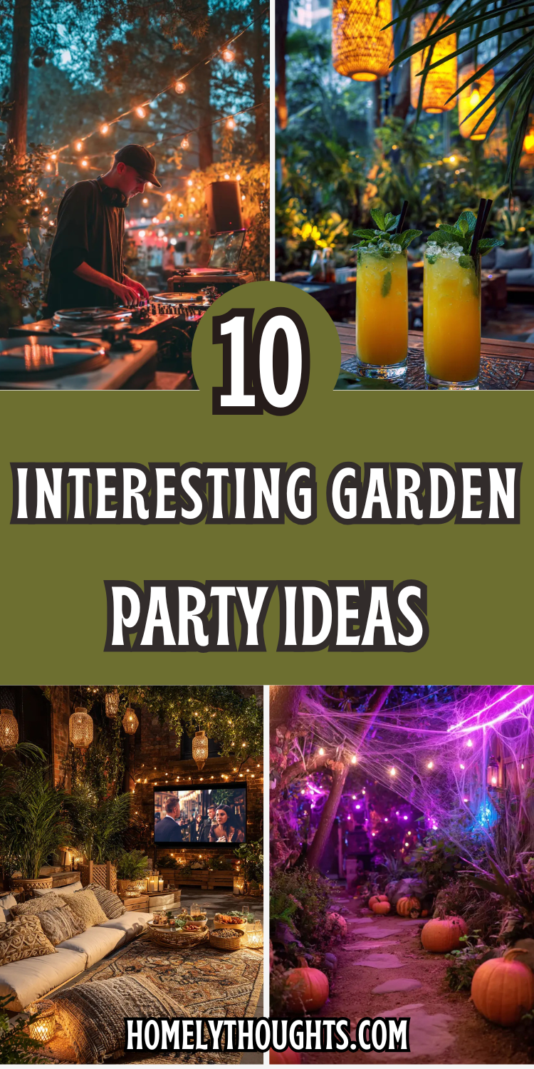 10 Interesting Garden Party Ideas for Outdoor Gatherings