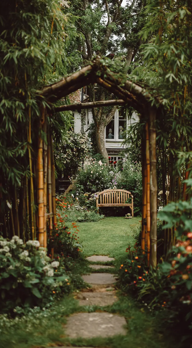 Bamboo And Pergola Garden