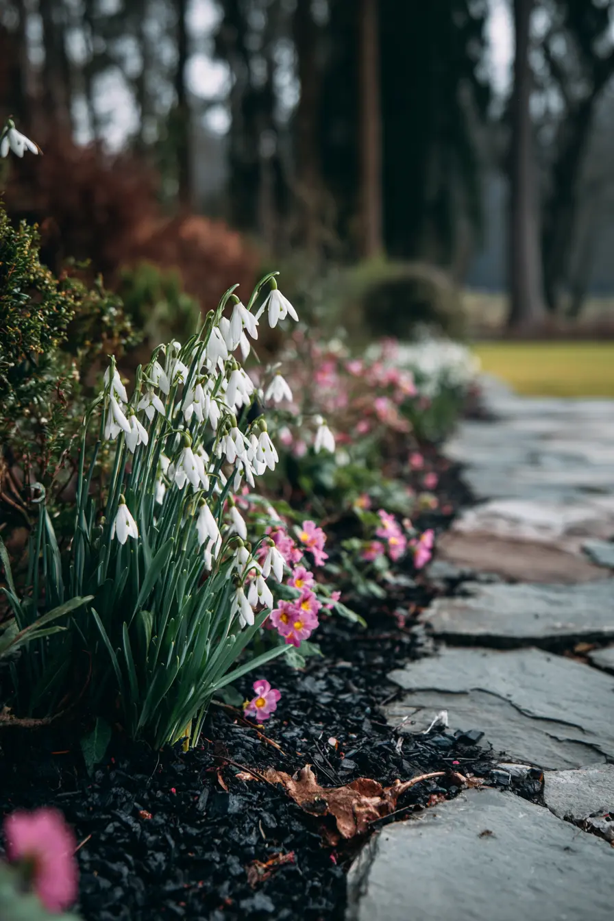 Elegant Curved Garden Design