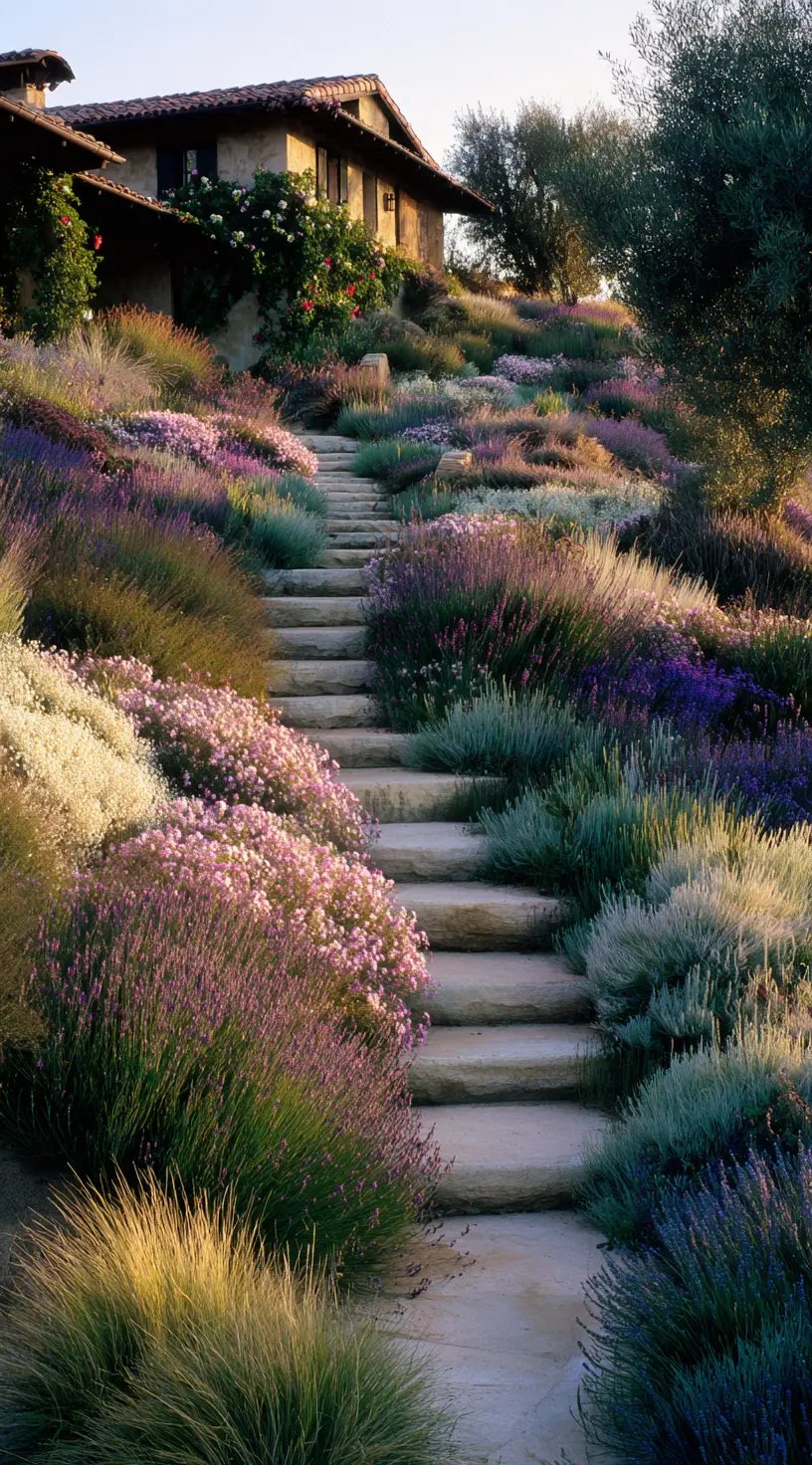 Hillside Pathway & Perennial Garden