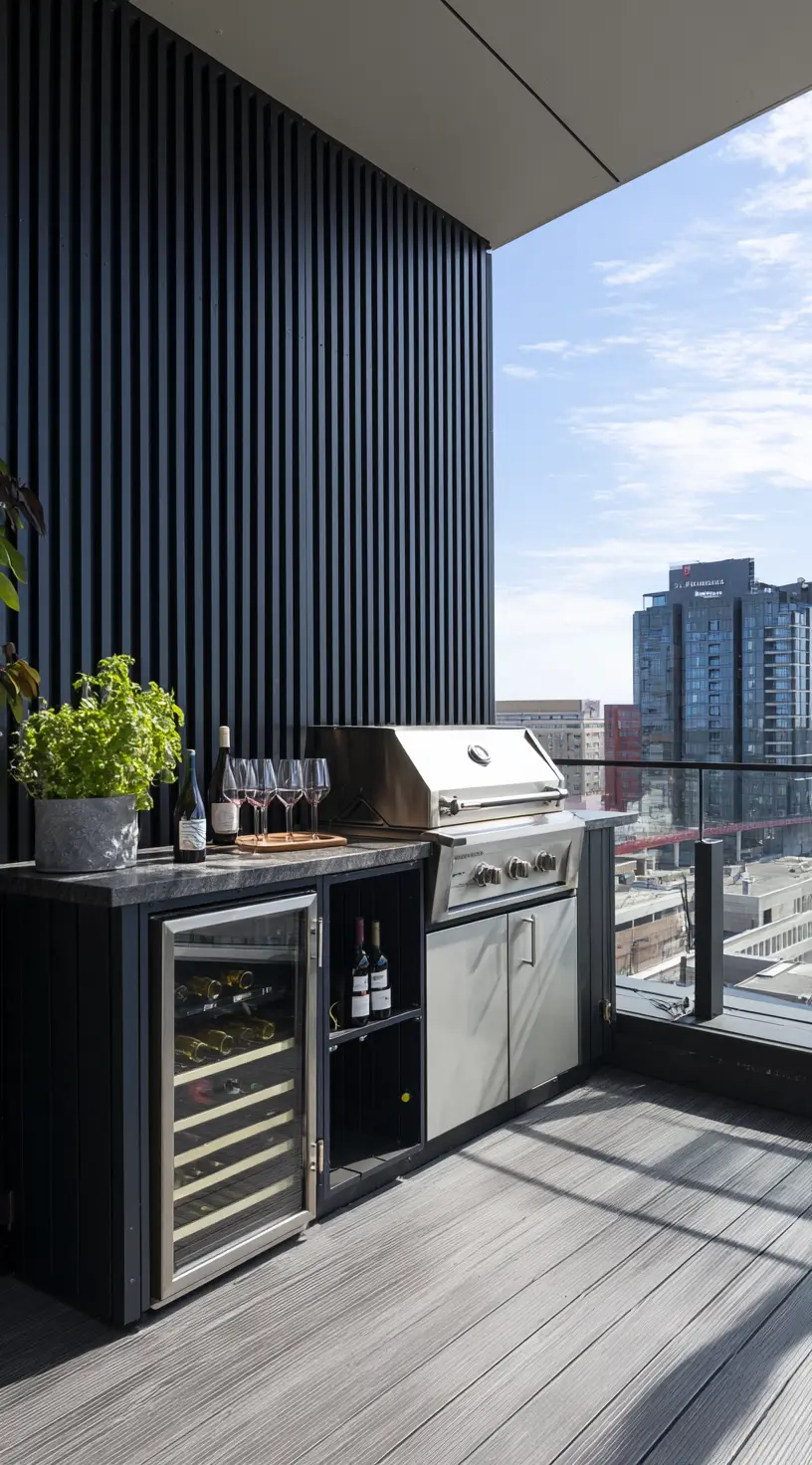 Compact Urban BBQ Setup