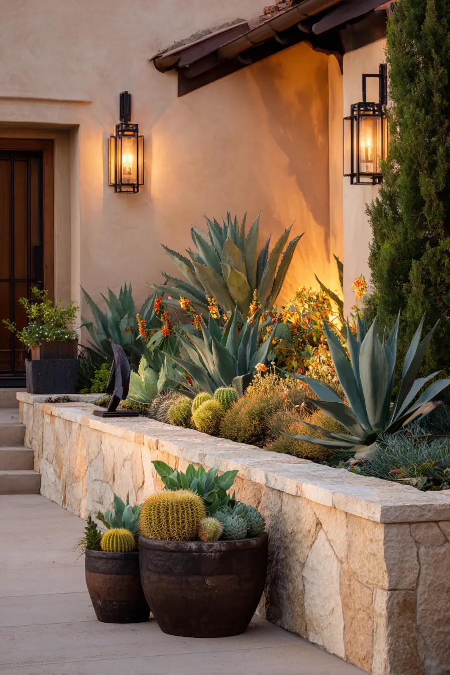 Serene Desert Succulent Oasis