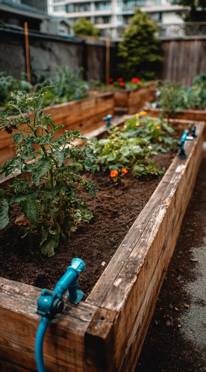 Backyard Raised Beds With Drip Irrigation