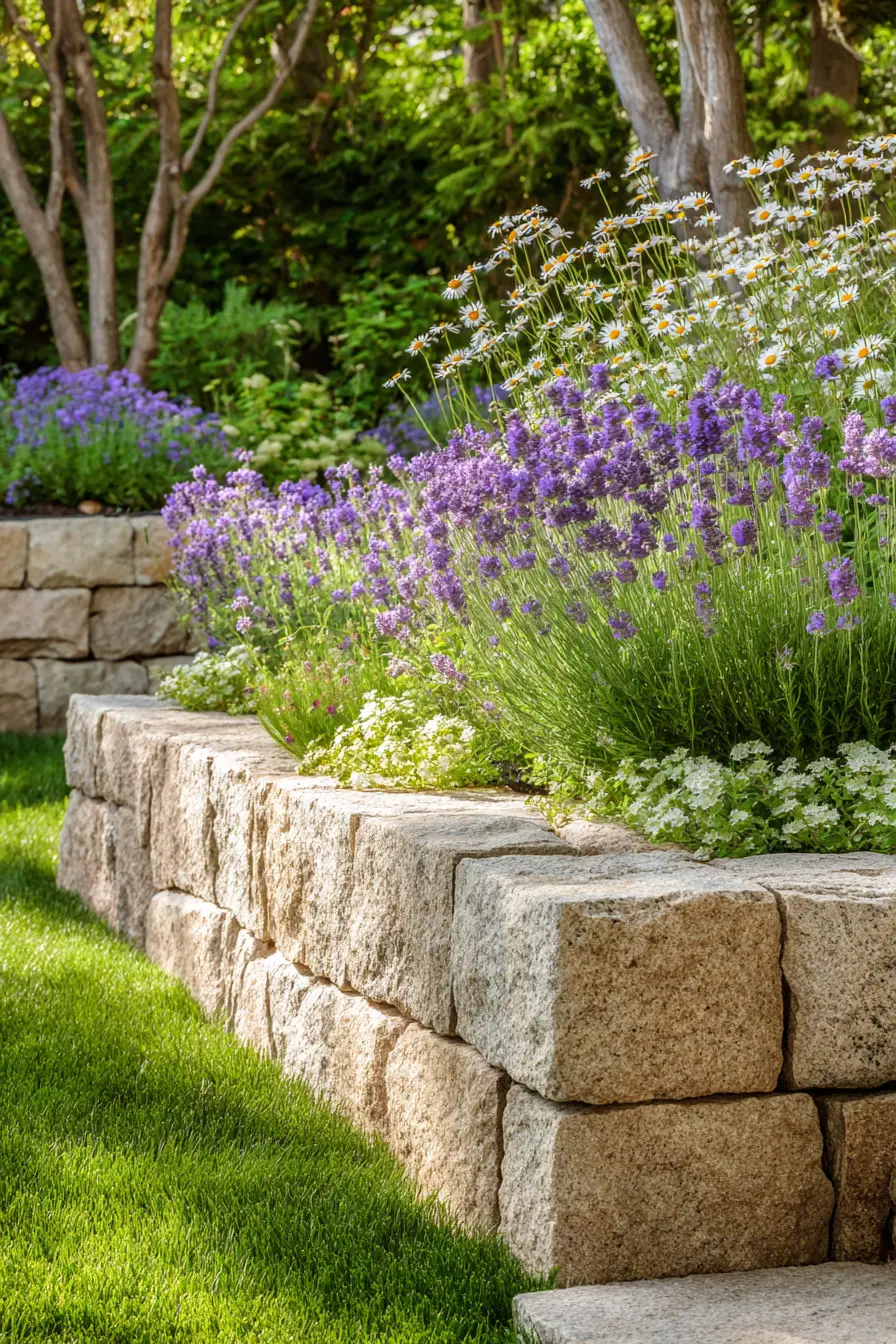 Charming Stone-Walled Garden Oasis