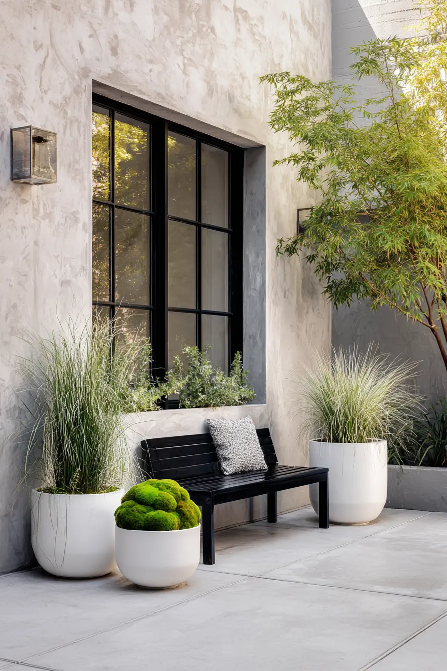 Contemporary Minimalist Patio Garden